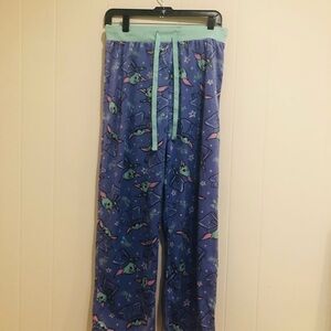 Star Wars Grogu Print Velvet Comfy Pajama Pant Women Size Small